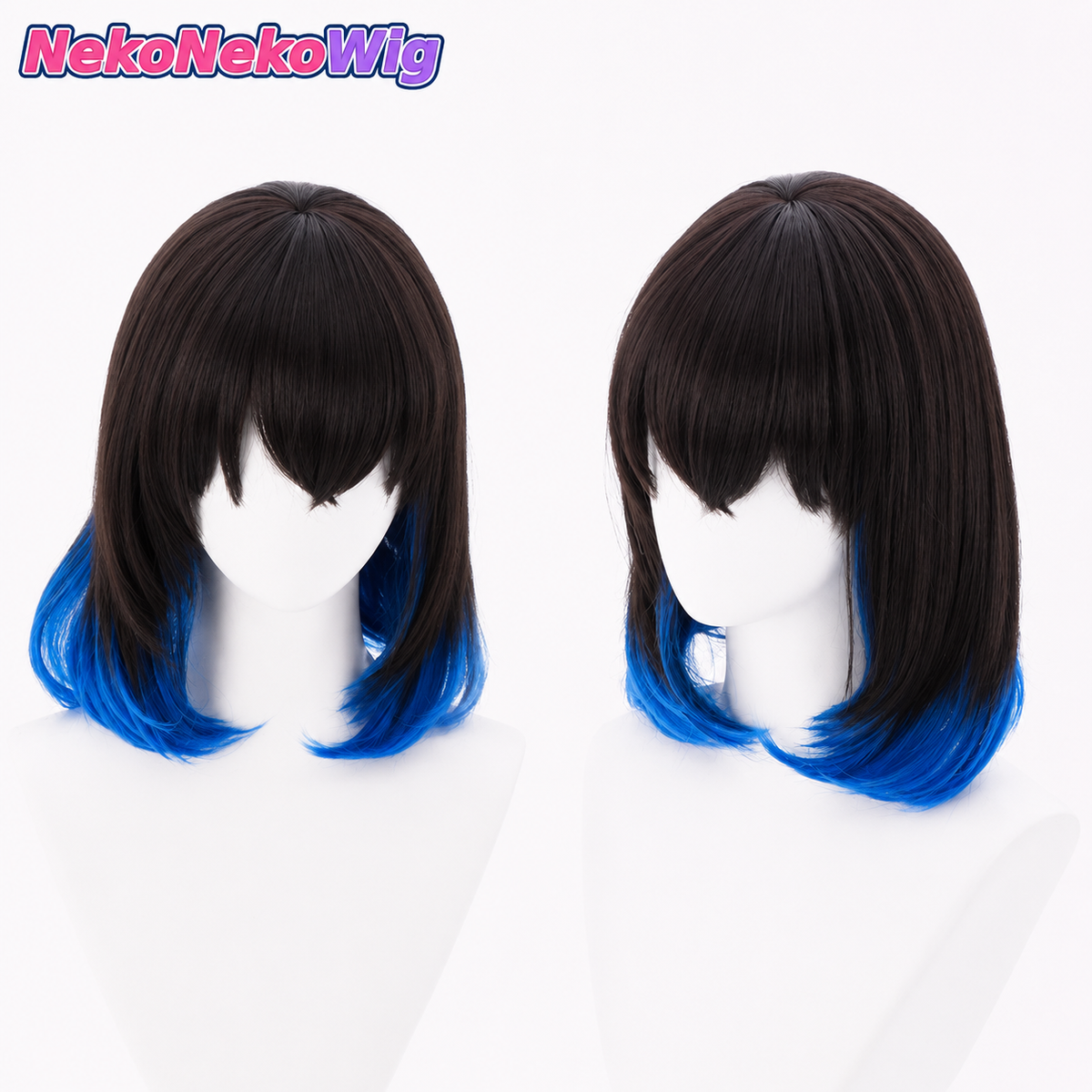 Demon Slayer Inosuke Hashibira Cosplay Wig  Gradient Color Style