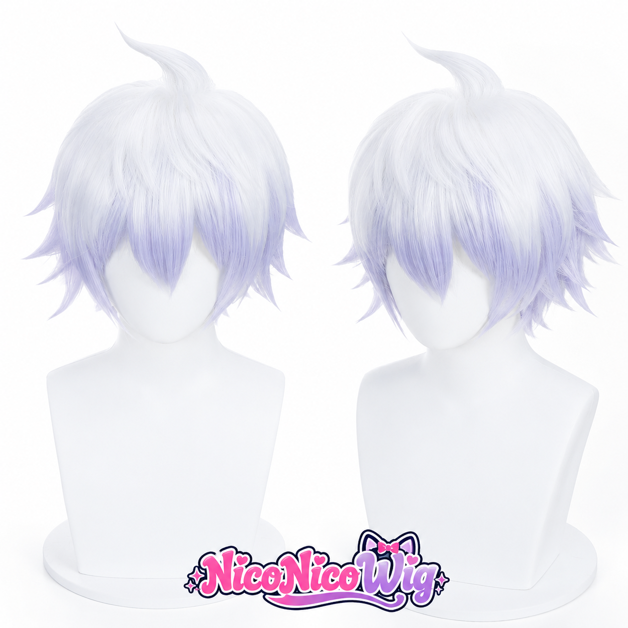 Gintama Gintoki Sakata Cosplay Wig  Pre-Teased Fluffy Top with Custom Gradient Color
