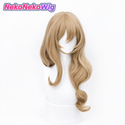 Genshin Impact Lisa Cosplay Wig  Long Slightly Curled Character Hairstyle
