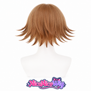 Danganronpa Chihiro Fujisaki Cosplay Wig  Short Light Brown Anime Wig