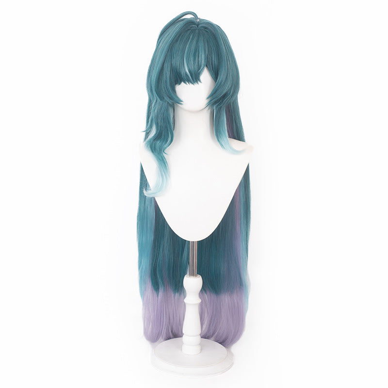 Genshin Impact Cosplay Wig - Long Teal and Lavender Ombre Hair
