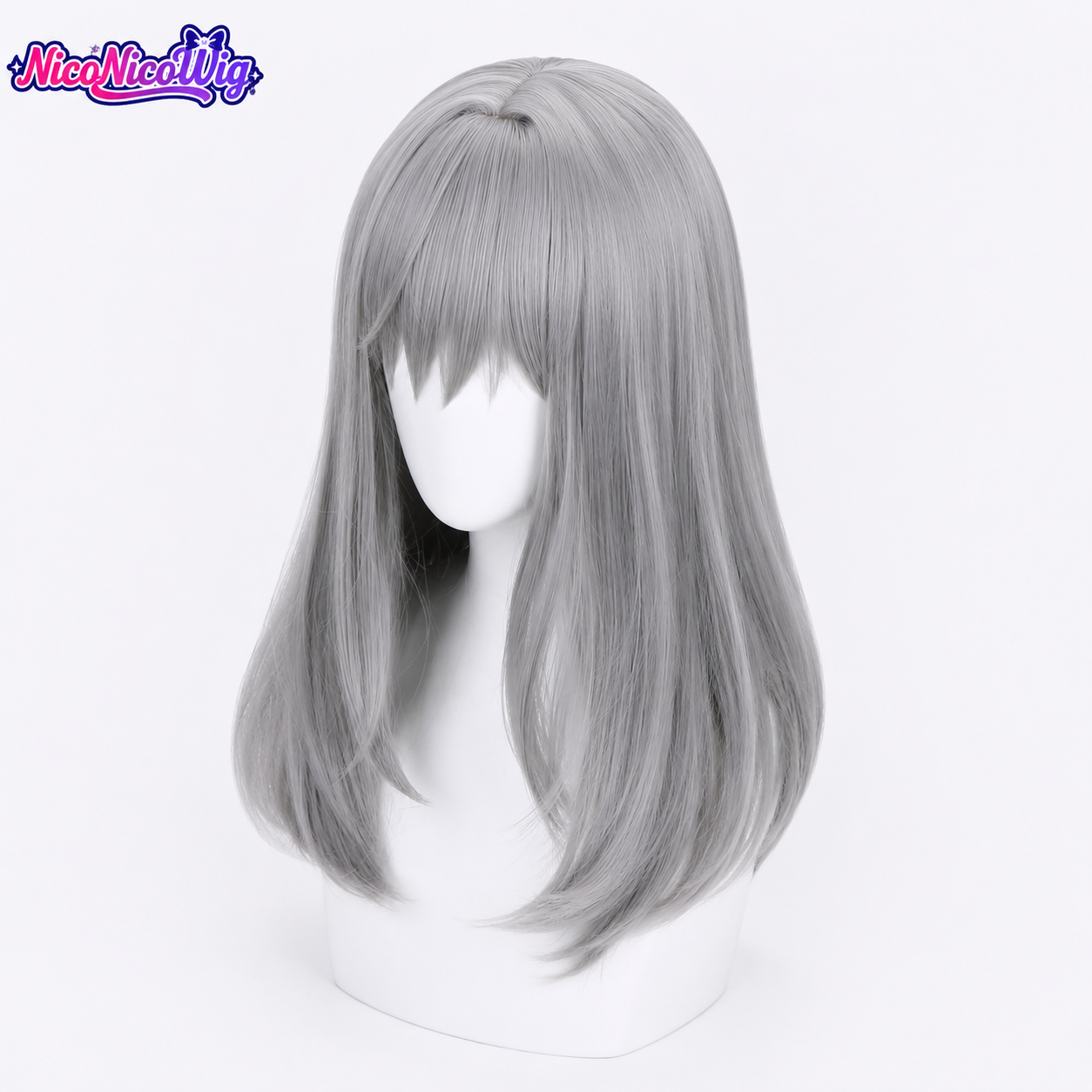 Blue Archive Shiroko Sunaookami Cosplay Wig  Realistic Scalp Top
