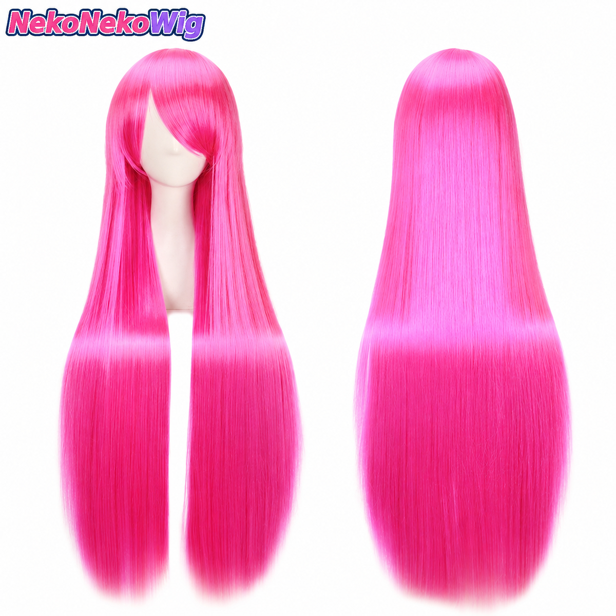 100cm Long Straight Cosplay Wig  Multi-Color Heat-Resistant Anime Styling Wig