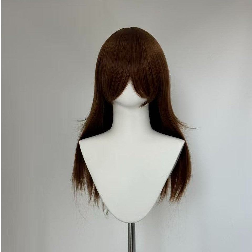 60cm Multi-Color Long Straight Cosplay Wig – Rose Net or Buckle Net Options