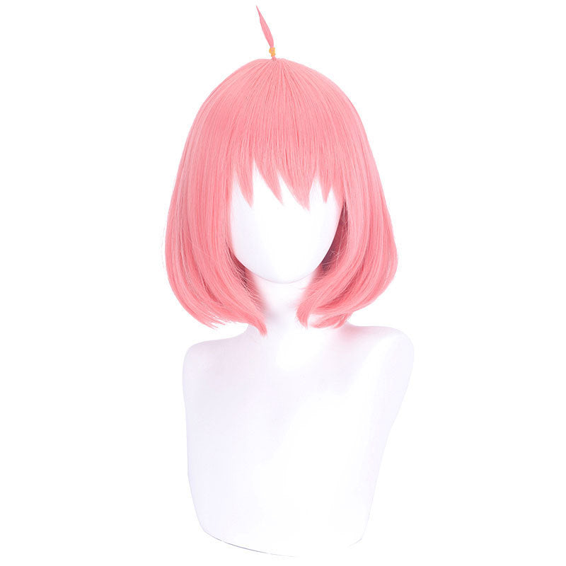 SPY x FAMILY Anya Forger Cosplay Wig – Short Pink Bob Anime Character Hairstyle