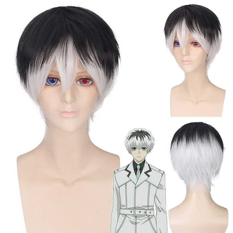 Tokyo Ghoul Haise Sasaki & Juuzou Suzuya Cosplay Wig – Silver & Black Character Styles