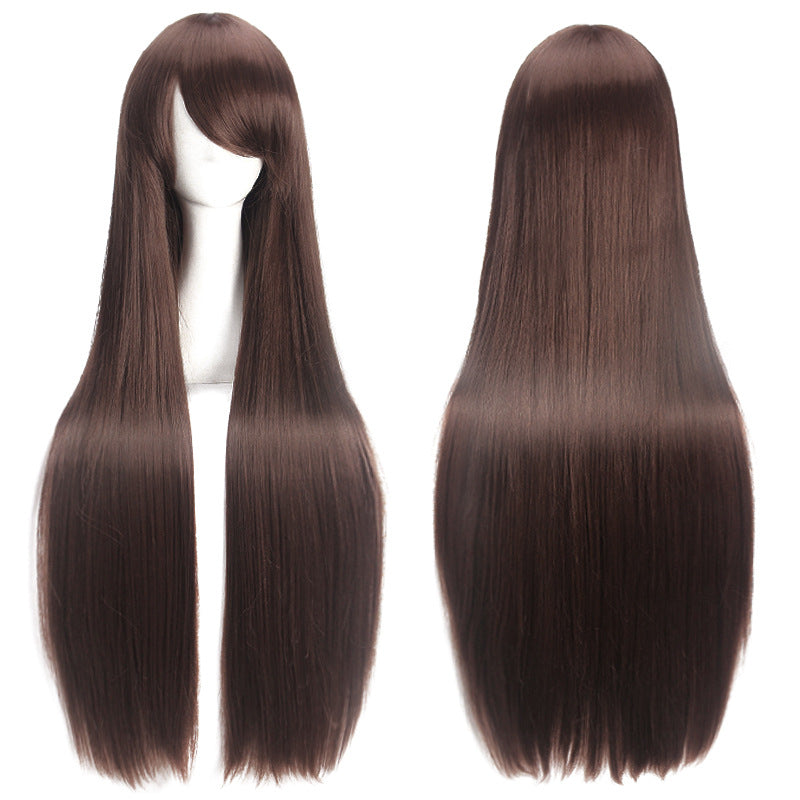 100cm Long Straight Cosplay Wig  Multi-Color Heat-Resistant Anime Styling Wig