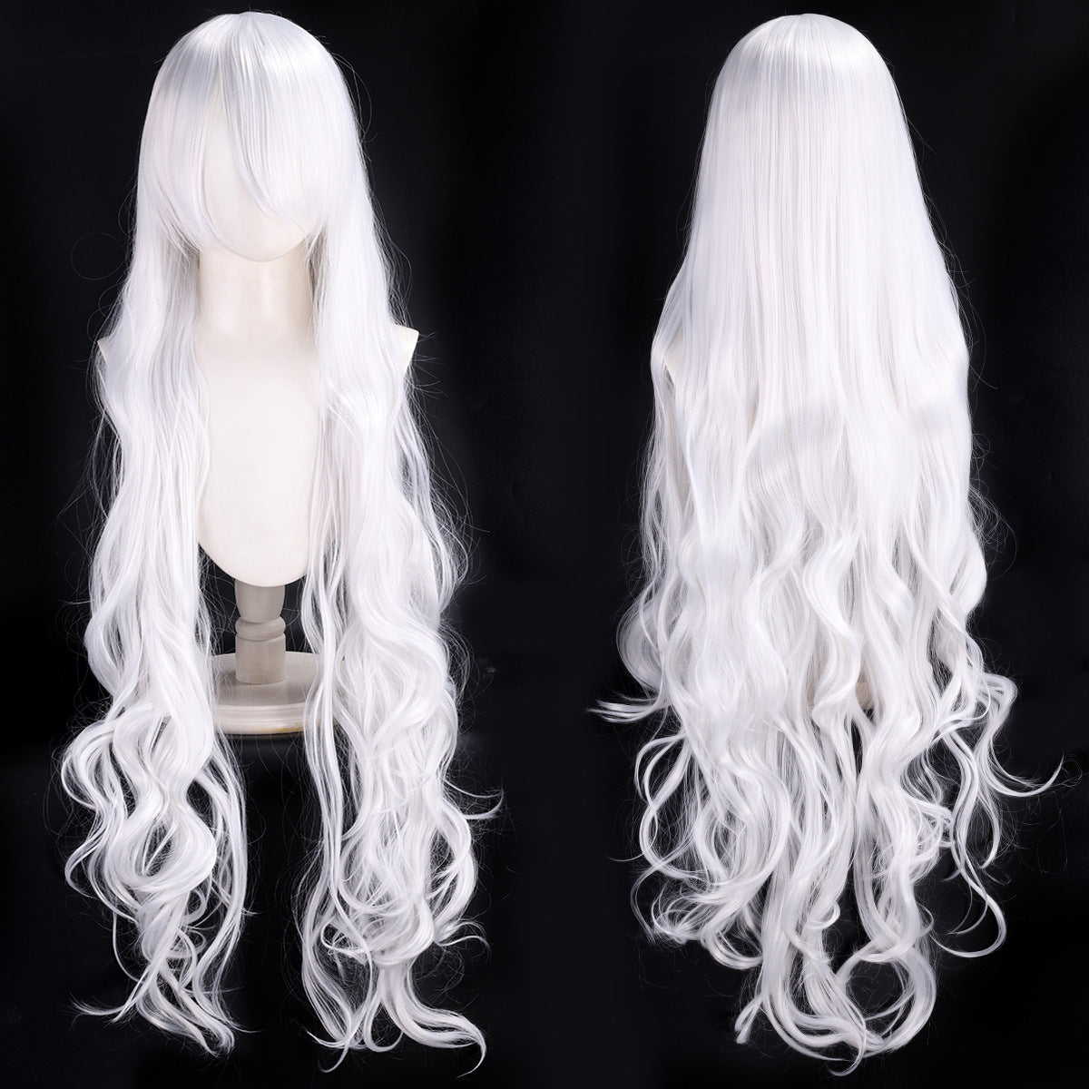 100cm Long Wavy Cosplay Wig – Multi-Color Big Wave Style