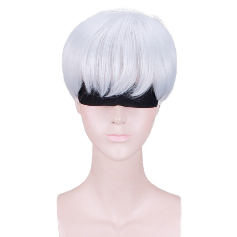 NieR:Automata 9S Cosplay Wig – Silver White Short Android Character Hairstyle