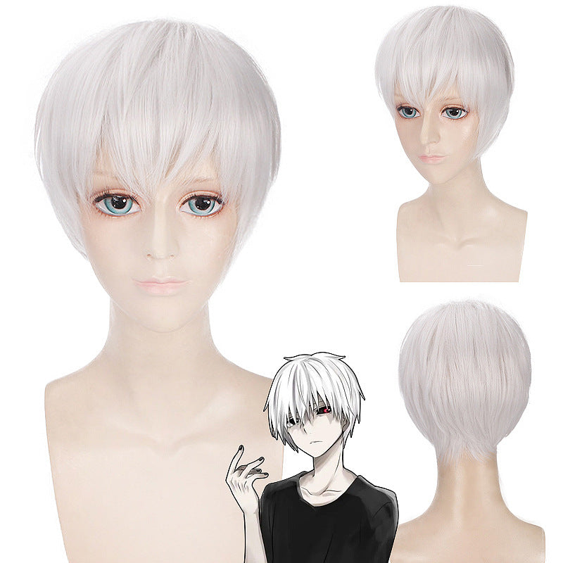 Tokyo Ghoul Haise Sasaki & Juuzou Suzuya Cosplay Wig – Silver & Black Character Styles