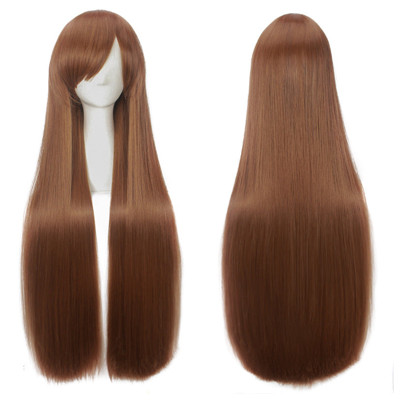 100cm Long Straight Cosplay Wig  Multi-Color Heat-Resistant Anime Styling Wig