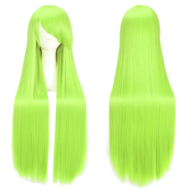 100cm Long Straight Cosplay Wig  Multi-Color Heat-Resistant Anime Styling Wig