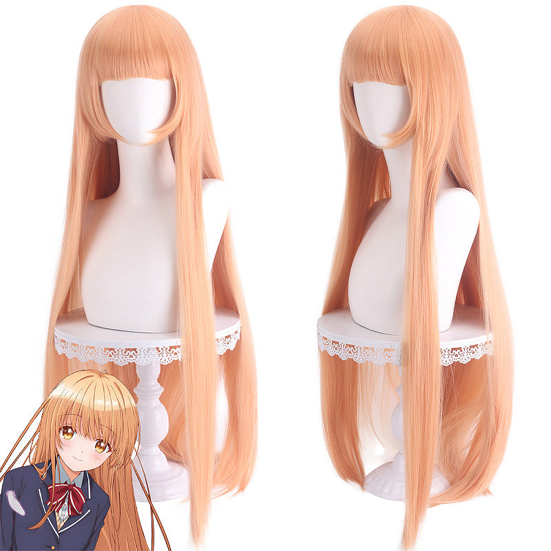The Angel Next Door Spoils Me Rotten Mahiru Shiina Cosplay Wig – 100cm Warm Orange Mix