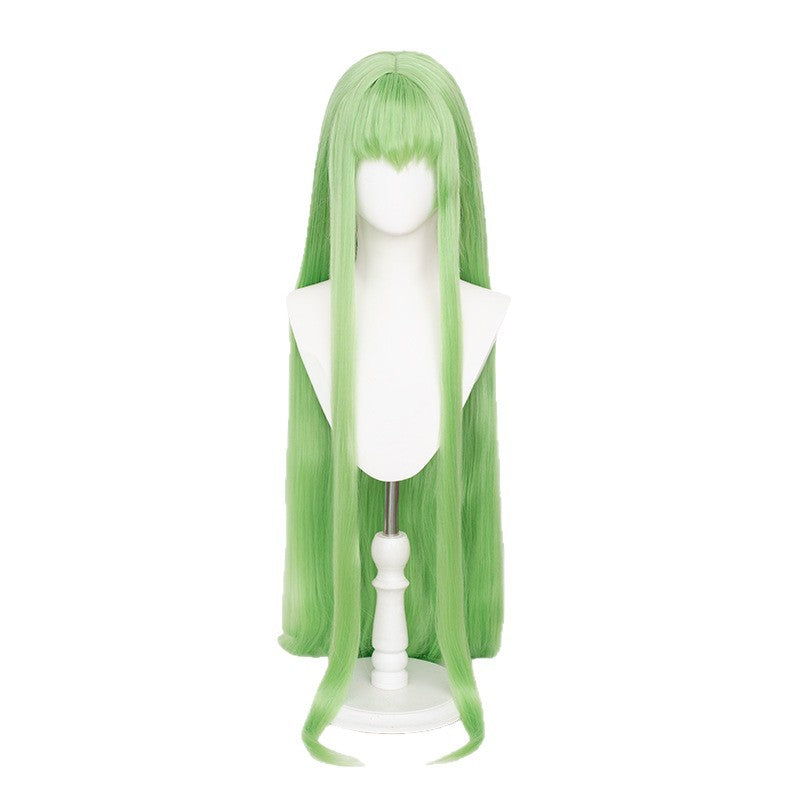 Code Geass C.C. Cosplay Wig  Long Straight Green Hair