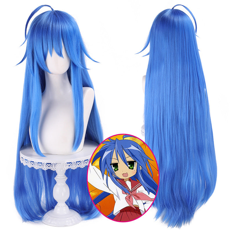 Lucky Star Konata Izumi Cosplay Wig  90cm Scalp-Top Anime Character Style