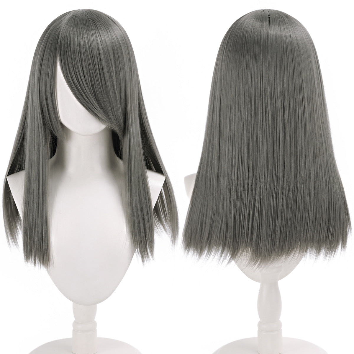 60cm Thickened Long Cosplay Wig  Multi-Color Straight & Curly Anime Style