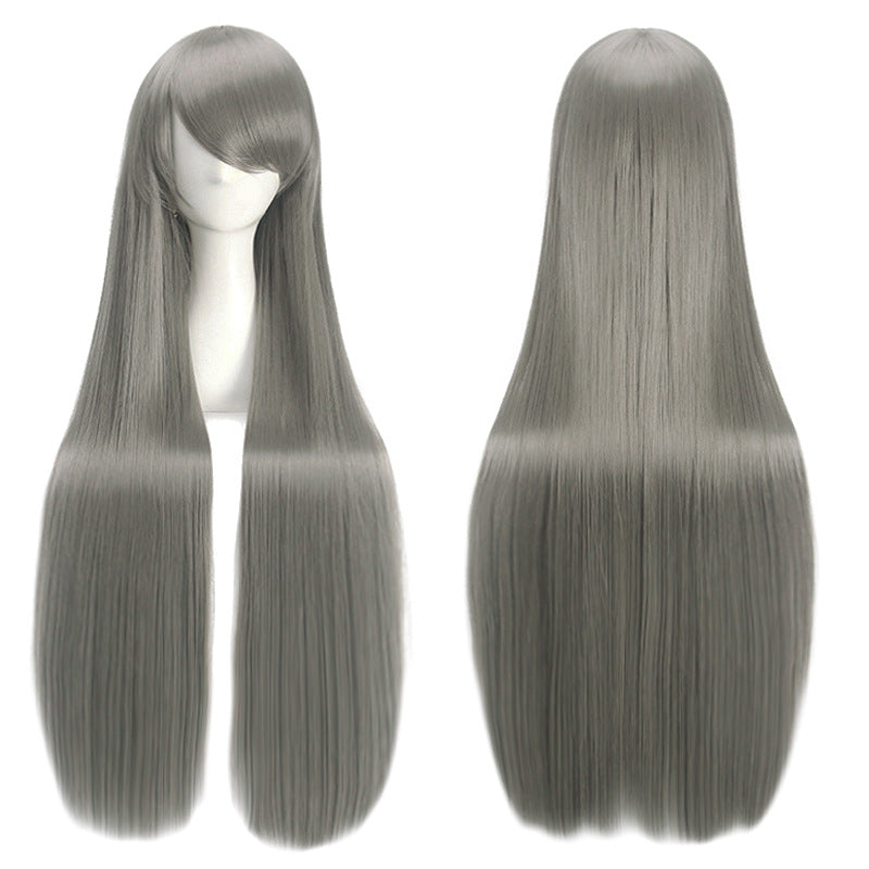 100cm Long Straight Cosplay Wig  Multi-Color Heat-Resistant Anime Styling Wig