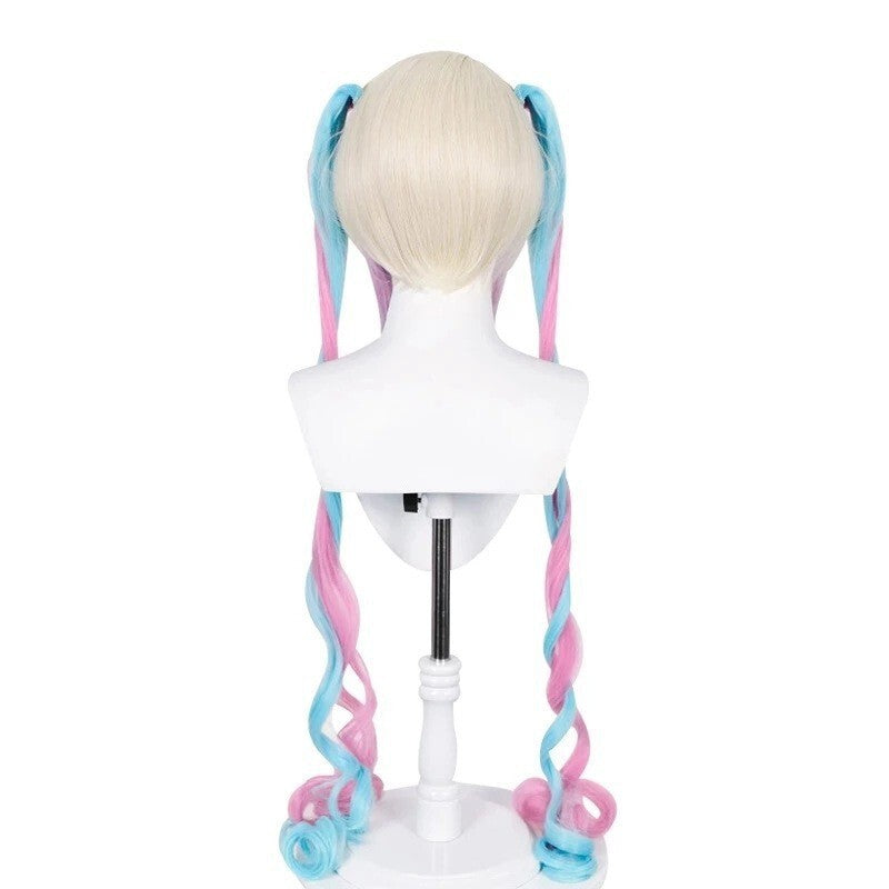 NEEDY STREAMER OVERLOAD Cosplay Wig  KAngel / Ame-chan Long Twin Ponytail Wig